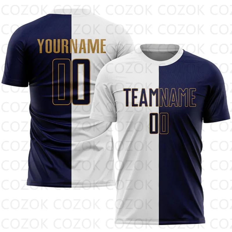 

Customized Splice color Football Jersey for Men Unisex Football Short Sleeves Athletic Tee Shirts