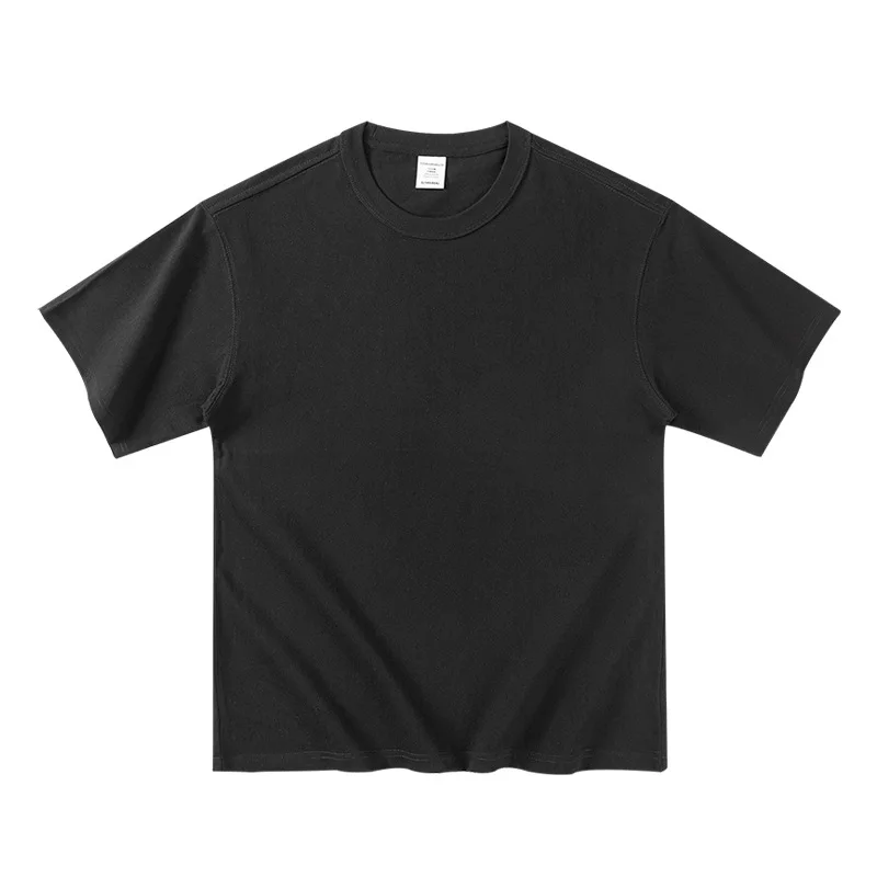 2026 Summer Men's Short-sleeved Sports T-shirt Casual Pure Cotton Solid Color Daily Comfort Fashion Versatile