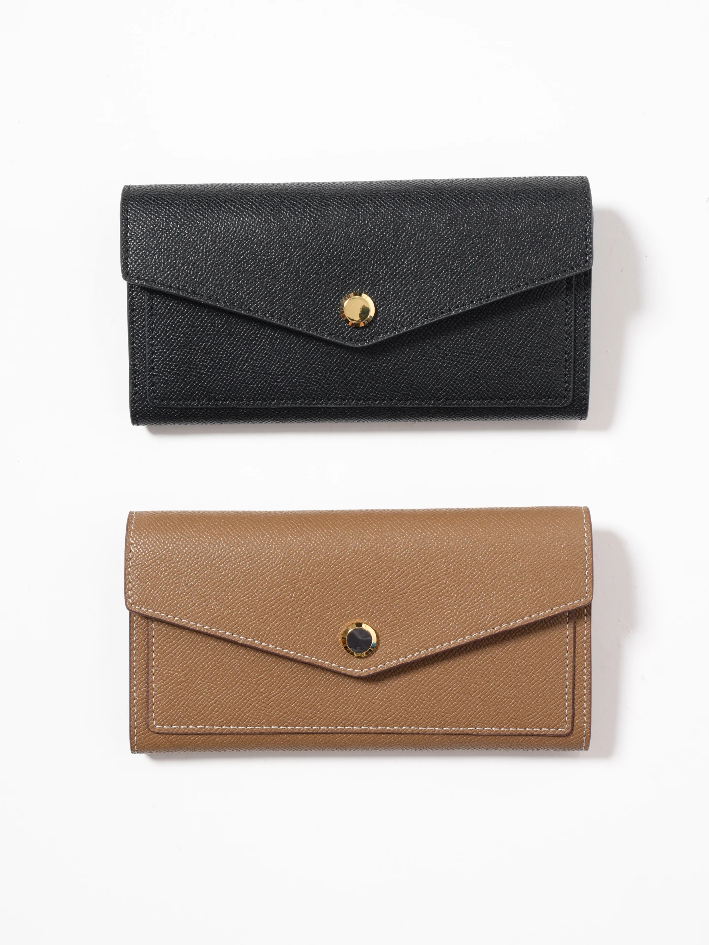 long-leather-wallet-large-capacity-document-card-holder-money-clip-palm-pattern-envelope-style-men's-wallet-multi-functional