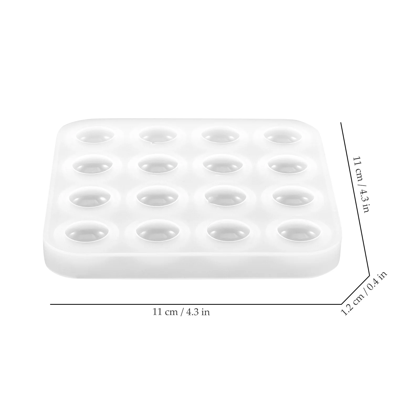 Molde epóxi para jogo de mesa Moldes de silicone, gel de sílica branca, gamão de fundição