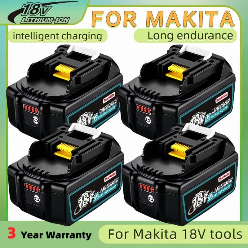 For Makita 100% Original 18650 Rechargeable power tools 18V Battery For Makita DDF487 DTD173 DTW700 DGA404 tools battery