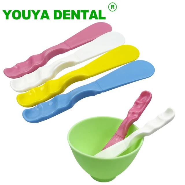 5szt Plastikowa szpatułka dentystyczna Alginat Tynk Materiał Nóż do mieszania Gips Mieszanie Szpatułka Stomatologia Produkty laboratoryjne Narzędzia Nowe