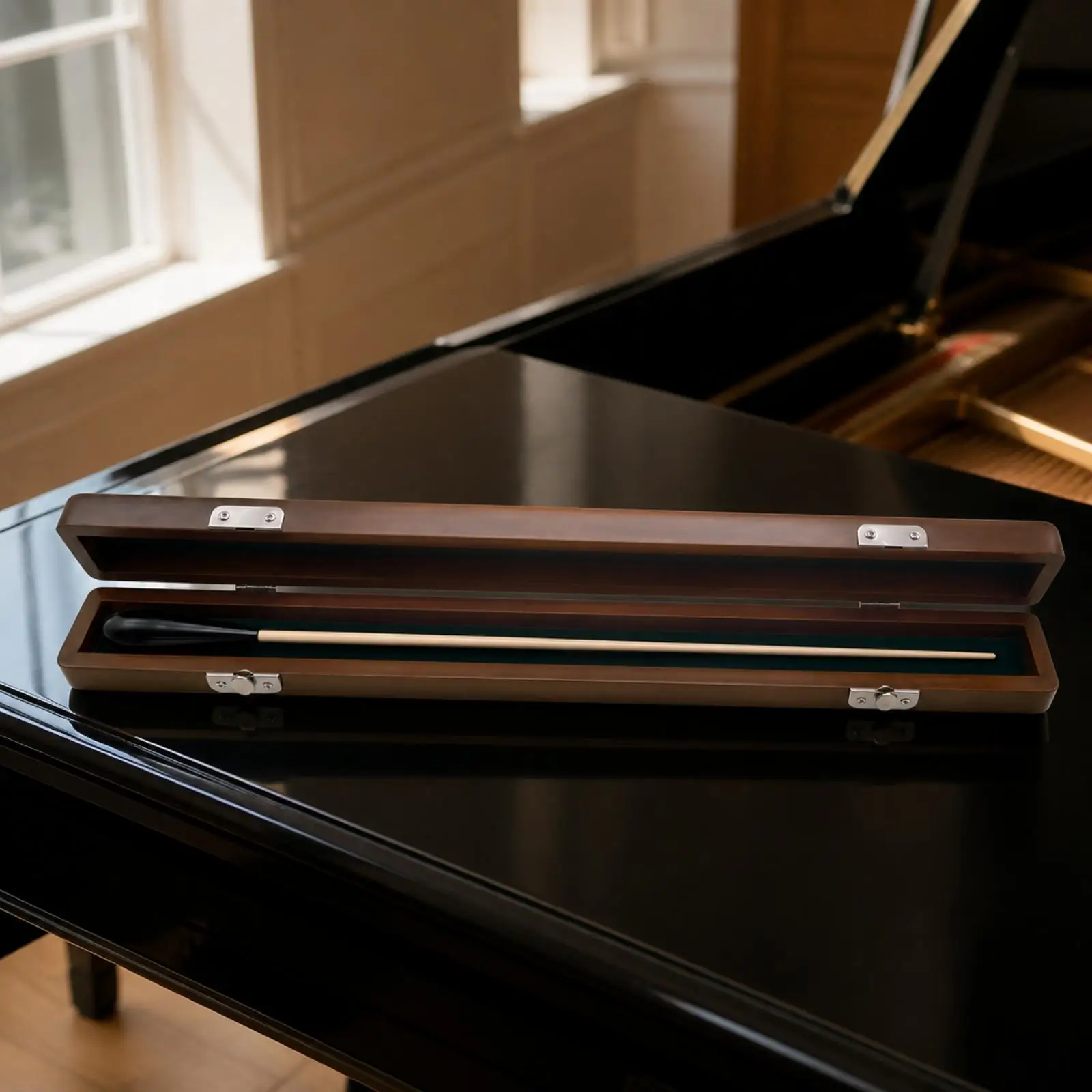 Maple Wood Conducting Baton Portable Conducting Baton with Storage Case Professional Protective for Band Directors, Concerts