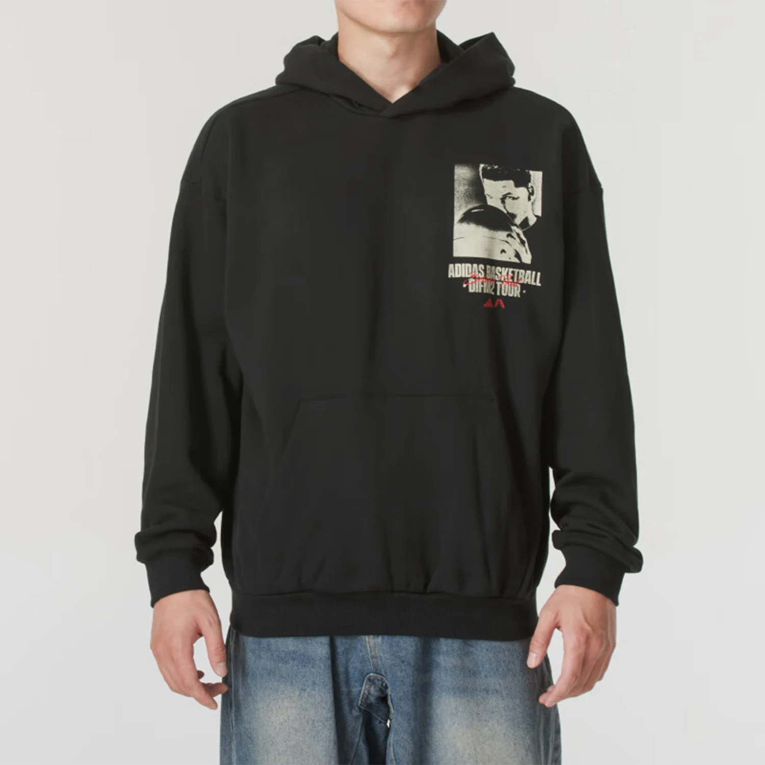 

Adidas подлинная 2024, новая мужская модная куртка с капюшоном и принтом IY1592