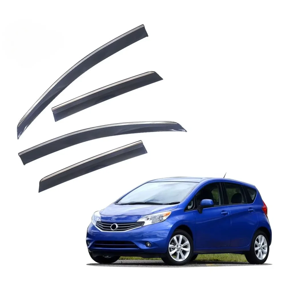 Premium Injection PC Easy Installation Durable Aerodynamic Window Visor Wind Deflector For NISSAN NOTE 2014-2019 Direct Fit