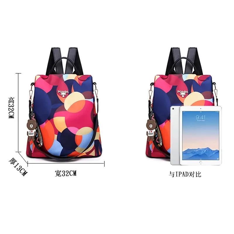 Factory Sale Multifunctional Anti-theft Backpacks Oxford Shoulder Bags for Teenagers Girls Large Capacity Travel School Bag 2024