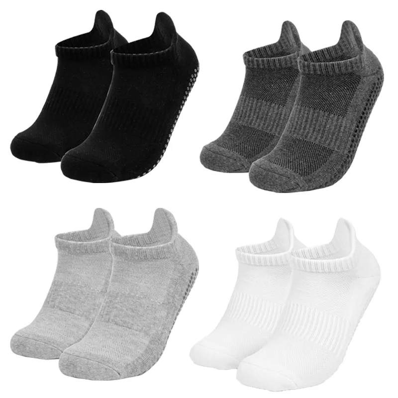 

Women Men Sport Non Slip Yoga Socks with Grips Non-slip Hospital Anti Skid Ballet Pilates Fitness Exercise Terry Ankle Socks