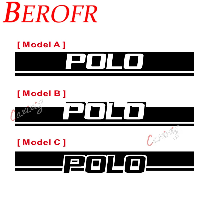 Car Hood Bonnet Sport Stripes For Volkswagen POLO GTI-R LINE-R WRC-TSI Racing Styling Auto Engine Cover Decor Sticker DIY Decals