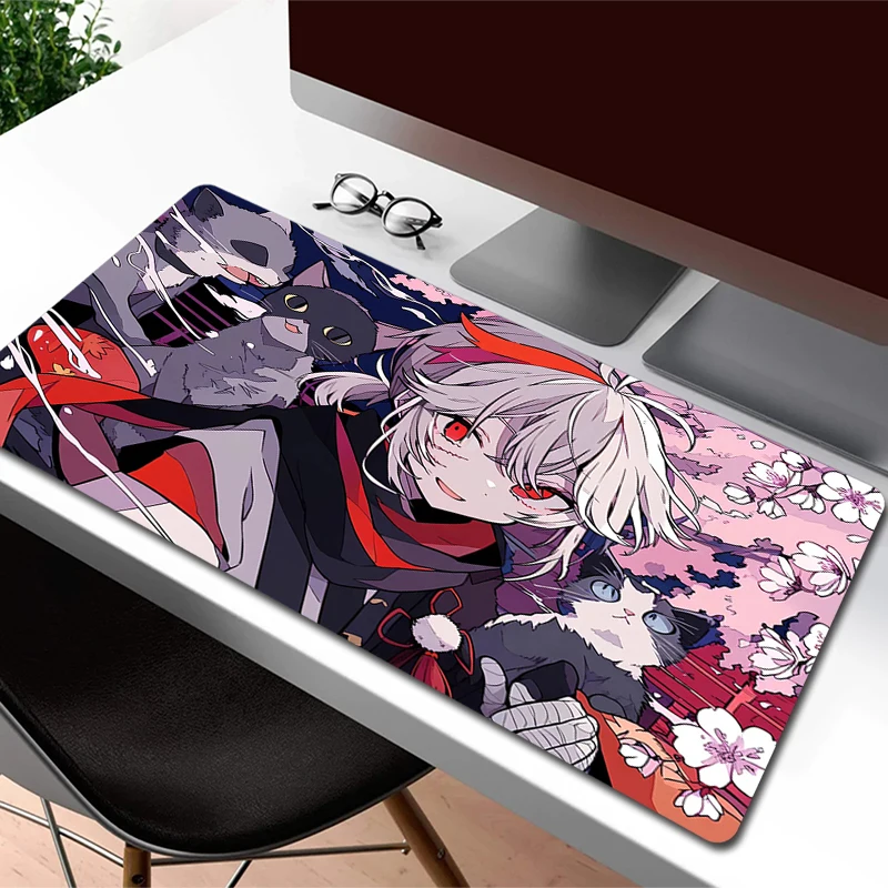 Kaedehara Kazuha Gaming Mousepad XXL Genshin Impact Large Mouse Mat Anime Rubber Mouse Pad Gamer Locking Edge Table Mat Non-Slip