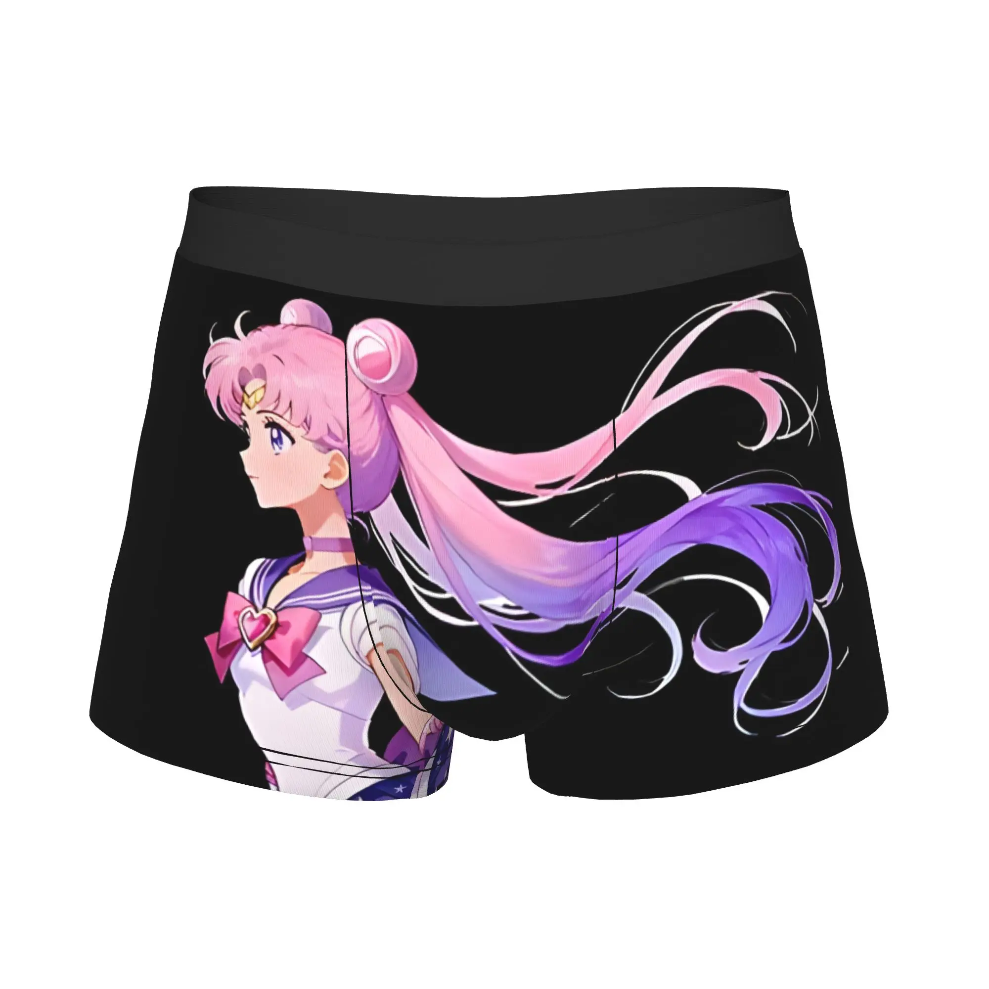 Magical Sailor Girl Bandai Sailor Moon Underpants Breathbale Panties Men's Underwear Comfortable Shorts Boxer Briefs view 3