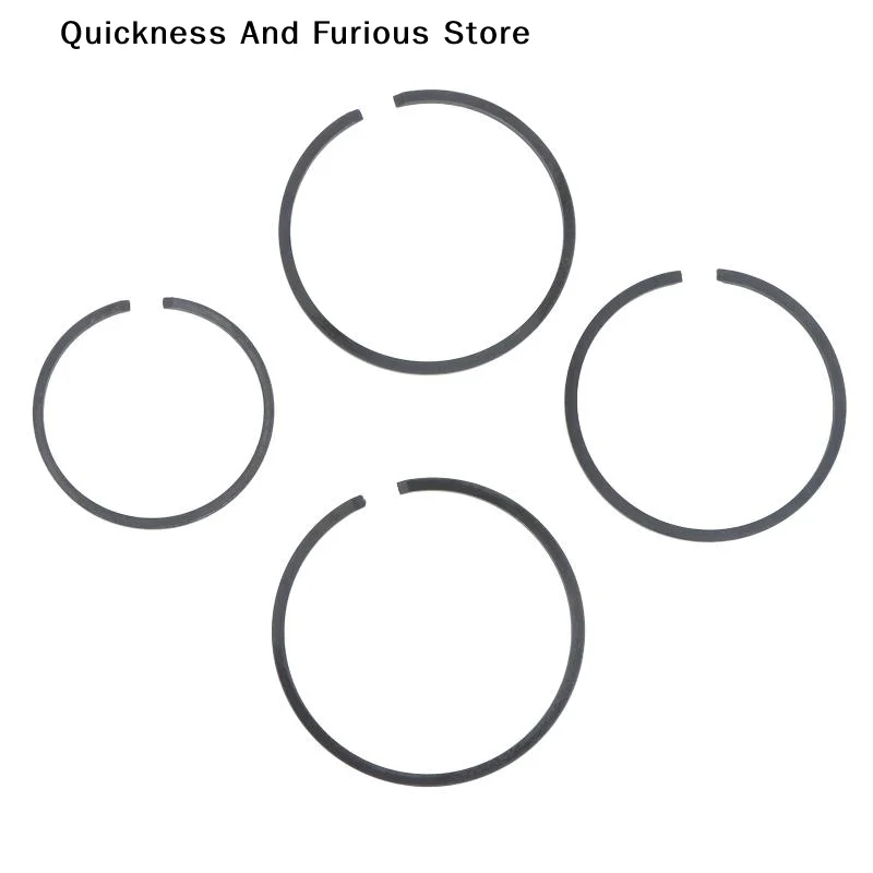 【T】2Pcs Durable Carbon Steel Piston Rings High Wear Resistance For Chainsaws Trimmers Pruning Machines Repair Garden Tools