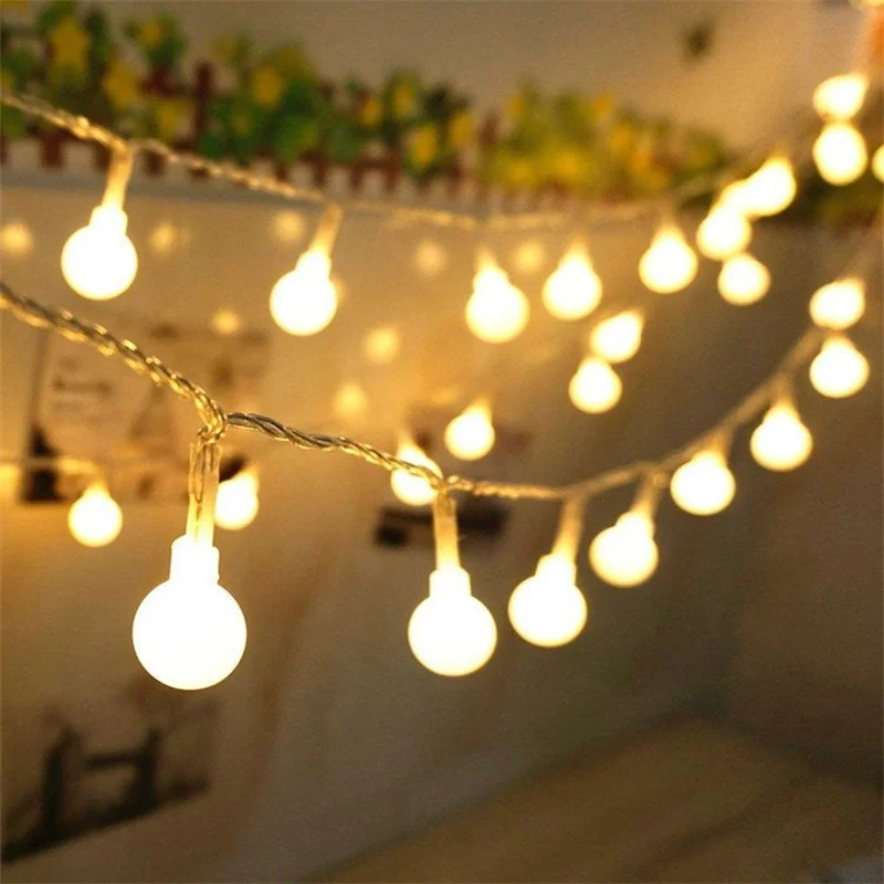 Warm White LED String Lights, Bola AA Bateria, Novidade Fairy Lighting, Festival, Natal, Decoração de Casamento, 1m, 2m, 4m, 5m, 10m