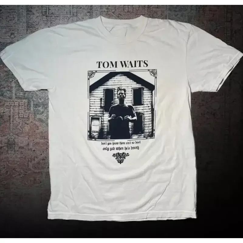 

Футболка Tom Waits Классическая белая, все размеры S 5XL
