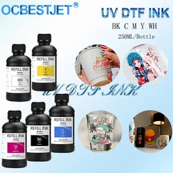 250ML UV DTF INK For Epson DX5 DX6 DX7 DX8 XP600 TX800 Printhead Suit For Epson L800 L805 L1800 R290 R300 1390 1400 1430 DX10