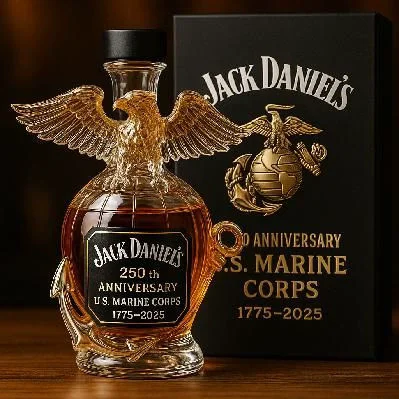 

Funny Whiskey Glass Decanter Eagle 10Oz Glass Whiskey Wine Bottle Statue Decoration for Bar Office Home