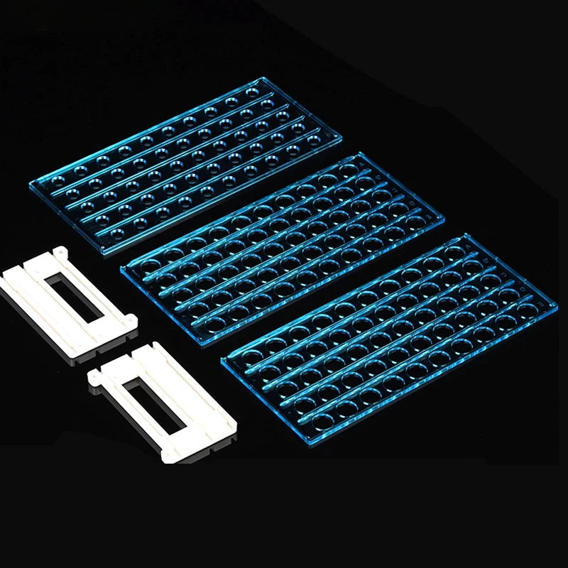 Test Tube Plastic Rack T3-layer  Detachable Assembly Support Position Laboratory Sample Pipe Rack Teaching Supplies 18mm 40-hole