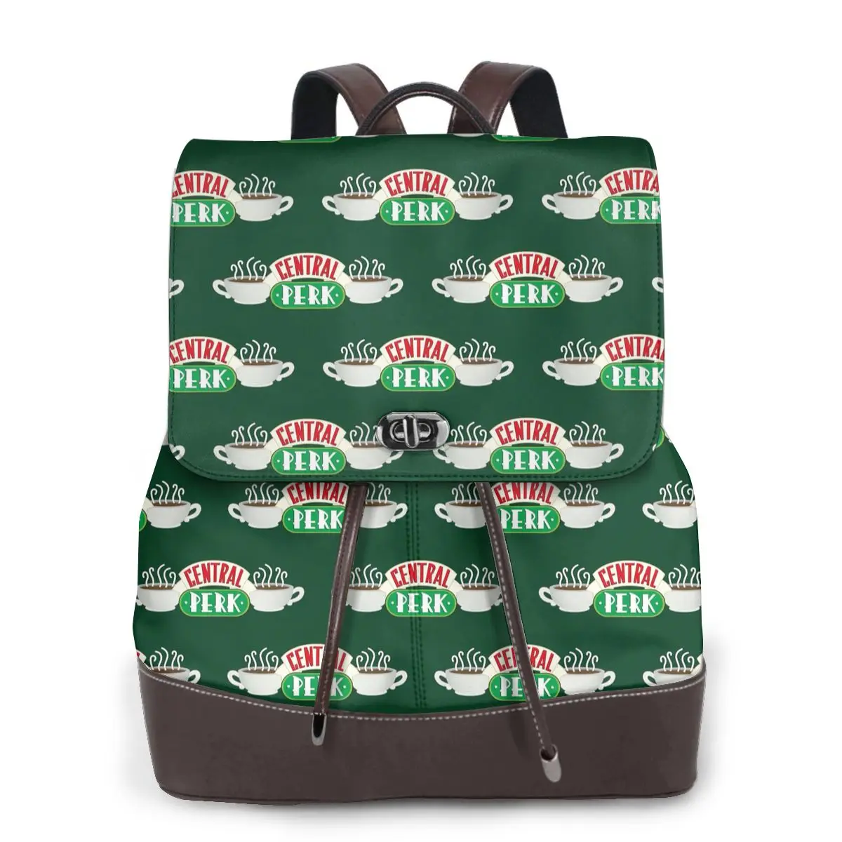Central Perk Friends TV Show Bookbag School Student Bags Hiking Travel Daypack for Women Fashion Derma Backpack