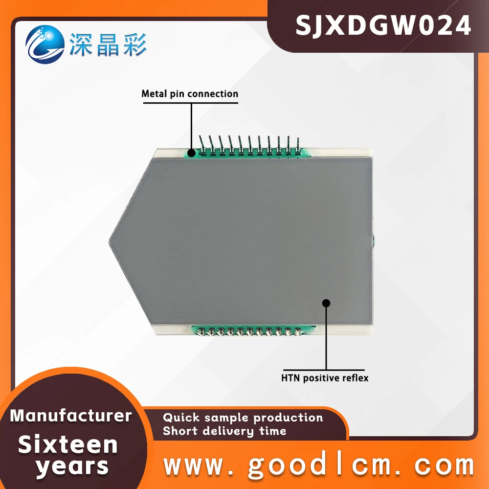 Customized non-standard LCD segment code screen SJXDGW024 anti glare digital screen anti glare motorcycle display screen