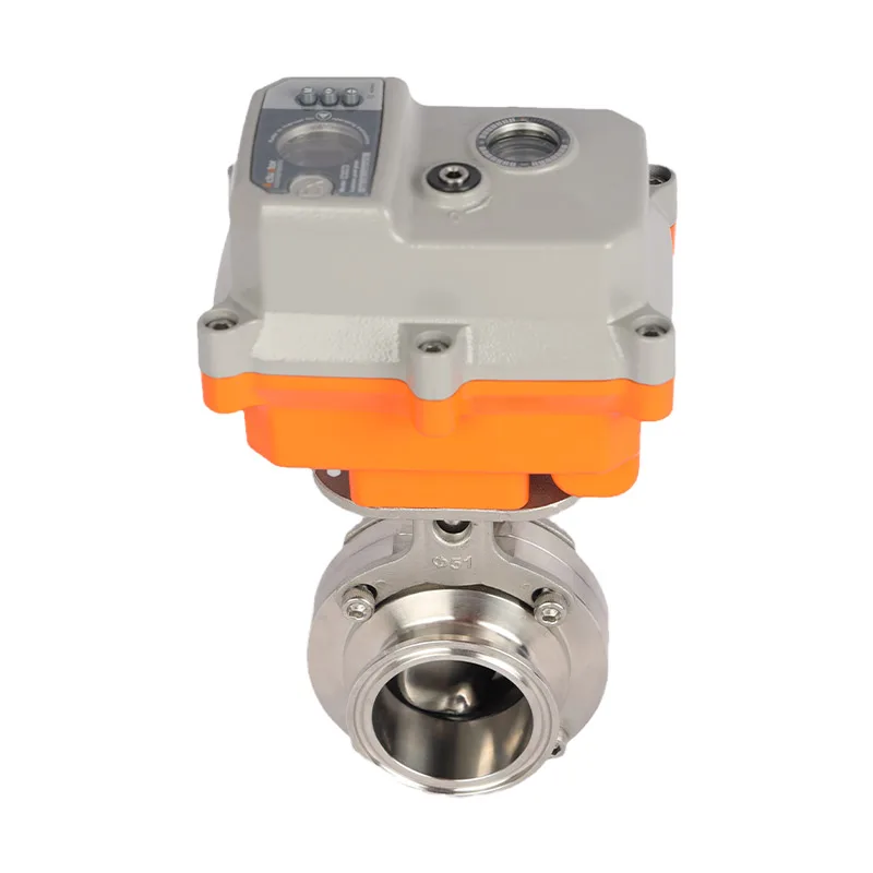 

Explosion-proof Modulating Electric Motorized Sanitary Butterfly Actuator Valve NPT Electrical Butterfly Valve