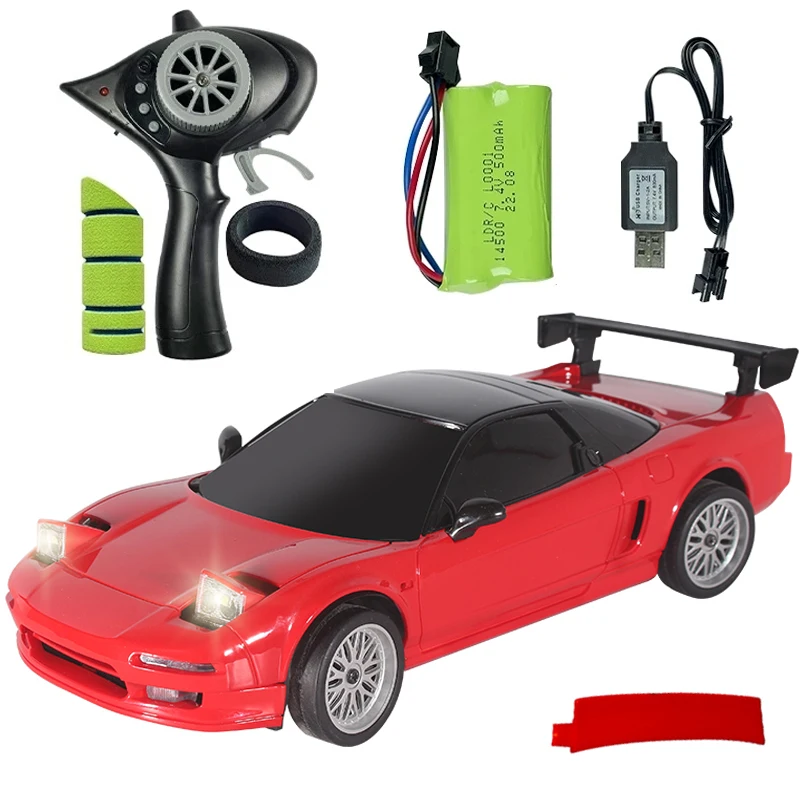 2.4G Szybki zdalnie sterowany samochód 7.4V 500MAH RC Drift Car Zabawka Mazda FC Samochód z kierunkowskazami Zabawka samochodowa wyścigowa