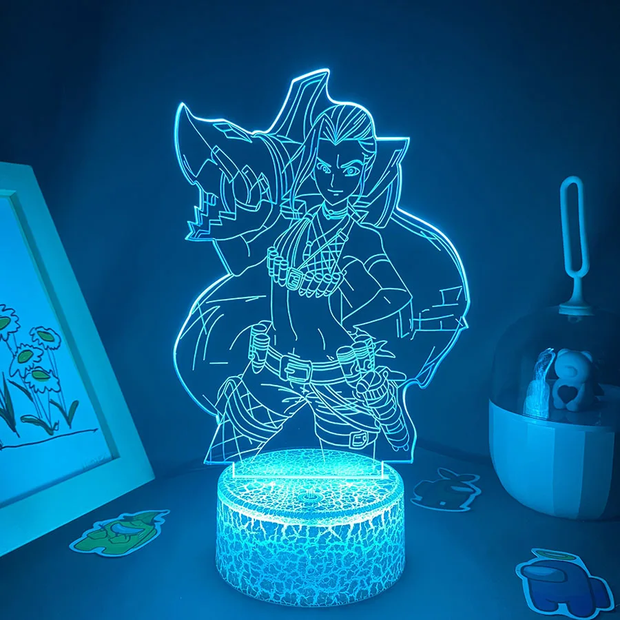 LOL League of ATIONS End Game Figure, Lampe LED 3D, Veilleuse Néon, Salon, Décoration Colorée, Lampe à Lave, Cadeaux pour Enfants