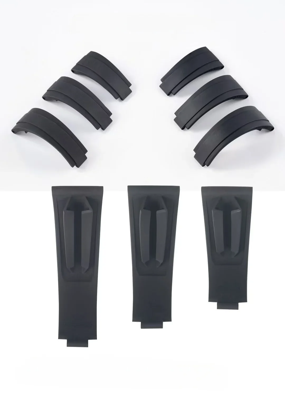 Top grade fluororubber watch strap compatible For sky dewller  Explorer 226570 Oyster rubber strap 22MM