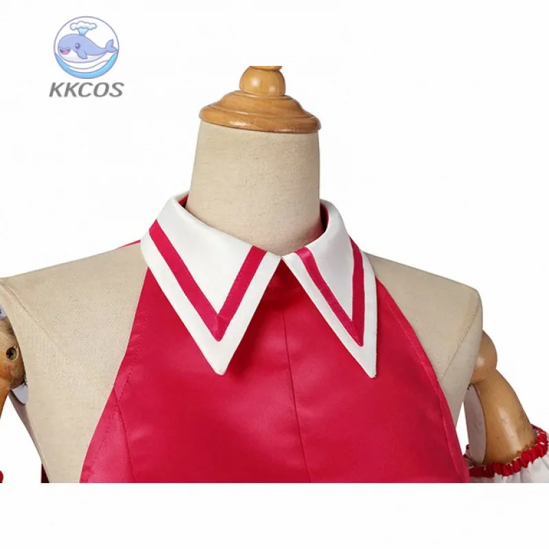 جديد وصول Ai Hoshino تأثيري حلي Oshi No Ko فستان أحمر وردي الأرنب دبوس الشعر أداء فستان المرأة الحدث حفلة الزي KKCos #5