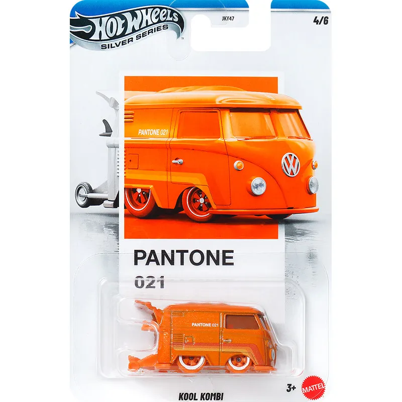 

Mattel Hot Wheels Pantone 021 Silver Series Volkswagen Kool Kombi Alloy Diecast Car Model Collectible Toy Vehicle For Kids