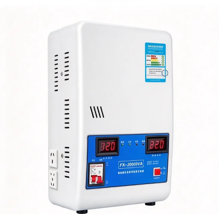 Voltage Regulator 220v Fully Automatic Household High Power 20000w Single Phase Air Conditioning Power Supply Voltage Stabilizer