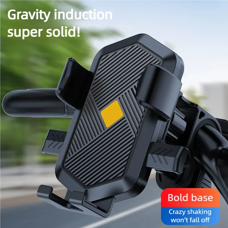 

New Bicycle Motorcycle Cell Phone Holder Stand Electric Vehicle Scooter Cycling Mountain Phone Stable Anti-Shake Mount Bracket