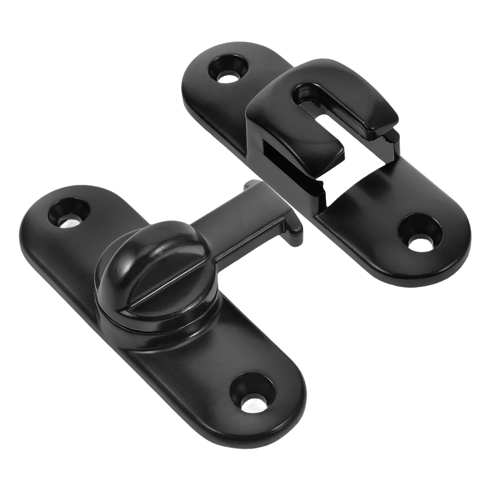 1セット亜鉛合金製スライドドアロックフリップラッチ90度または180度、浴室キャビネットドア、小屋ゲート用ヘビーデューティーセキュリティラッチ