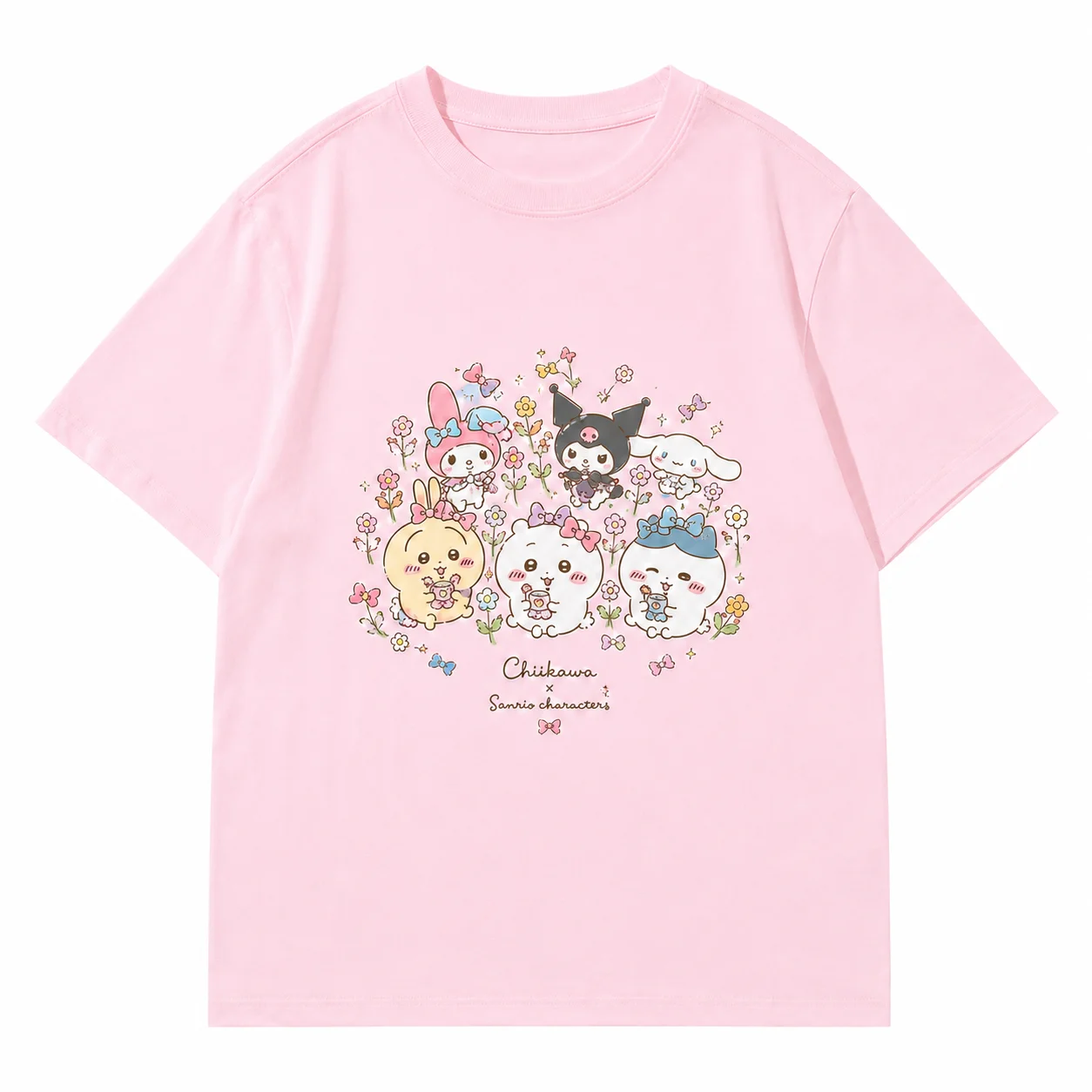 2026 Chiikawa DRINKING LICENSE Sommer Eltern-Kind Reines Baumwoll-T-Shirt Bequem, Atmungsaktiv, Hochwertig Ins Y2k – Detail 7