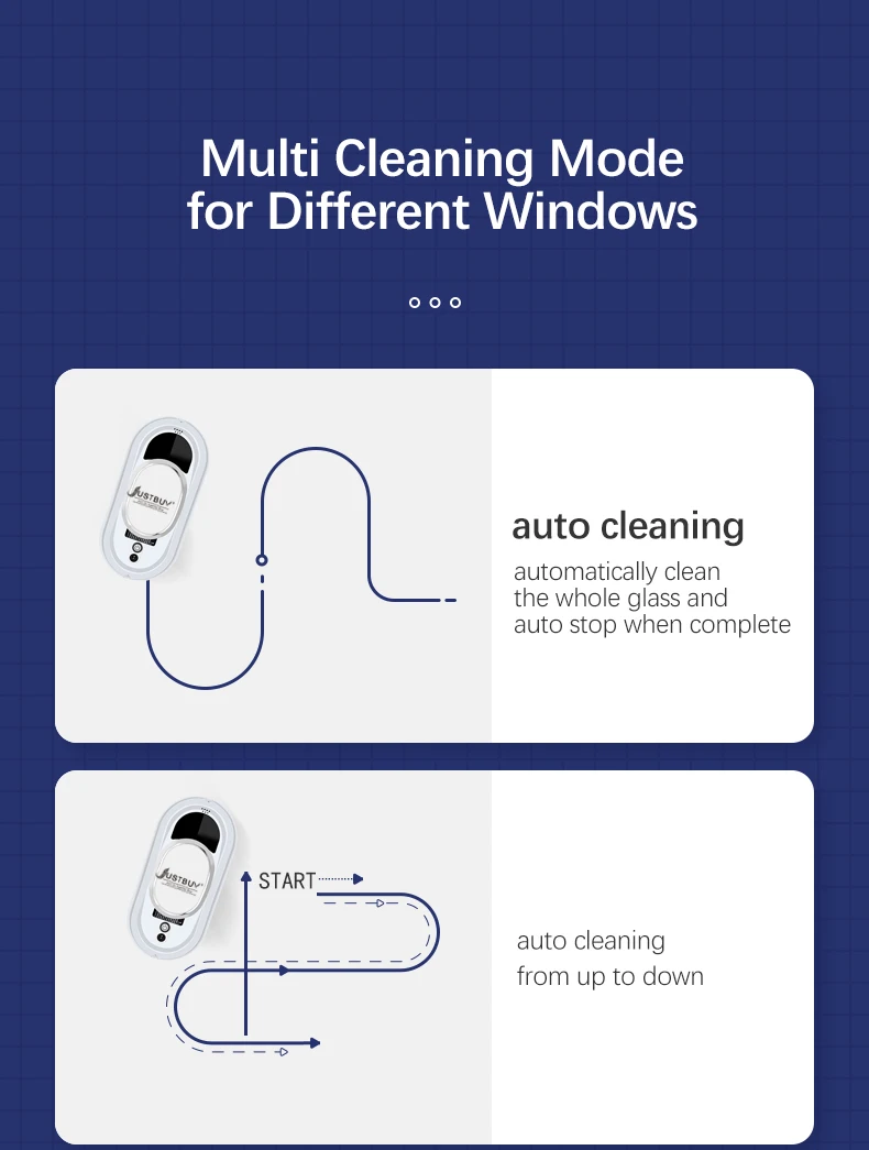 Fenster-Roboter-Staubsauger, automatisch arbeitend, elektrisch, mit Fernbedienung für den Haushalt – Detail 19