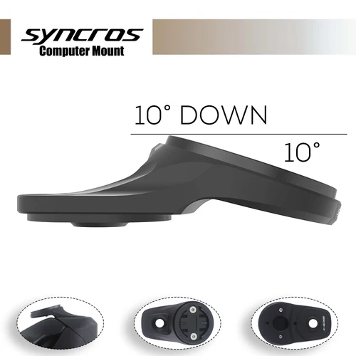 Imagen 2 del producto Syncros 10 ° Soporte de computadora hacia abajo para Manillar Garmin, Wahoo, Bryton, Fraser Ic, Sl, Wc, DC, XC, Cockpit Xc Stem, 1.5, 2.0