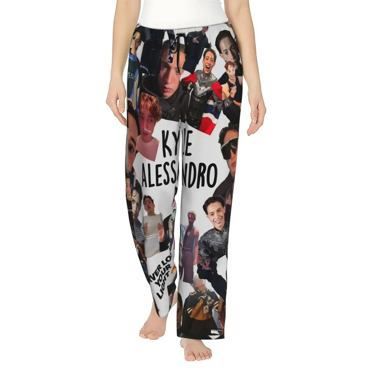 

Custom Kyle Alessandro Women Pajama Pants Lounge Sleep Sleepwear Bottoms with Pockets