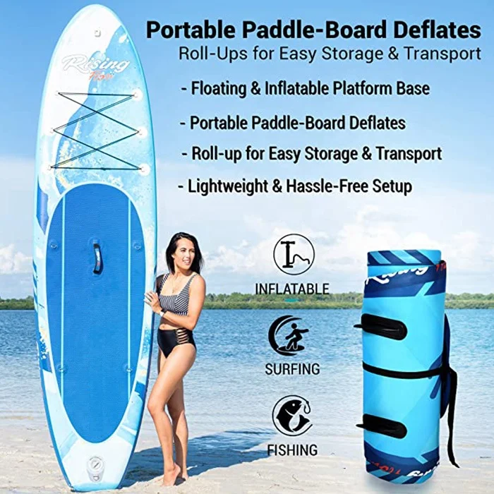 تصميم جديد مادة غرزة قطرة قابلة للنفخ لوحات مجداف وقوف قابلة للنفخ تتضمن لوح ركوب الأمواج #3