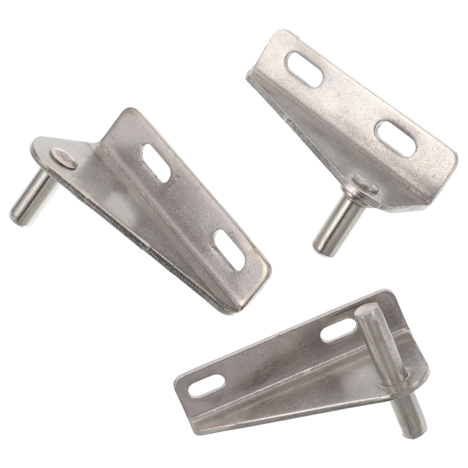 

3 Pcs Refrigerator Freezer Hinges Commercial Chest Door Replacement Double Silver Cooler Repair Kit