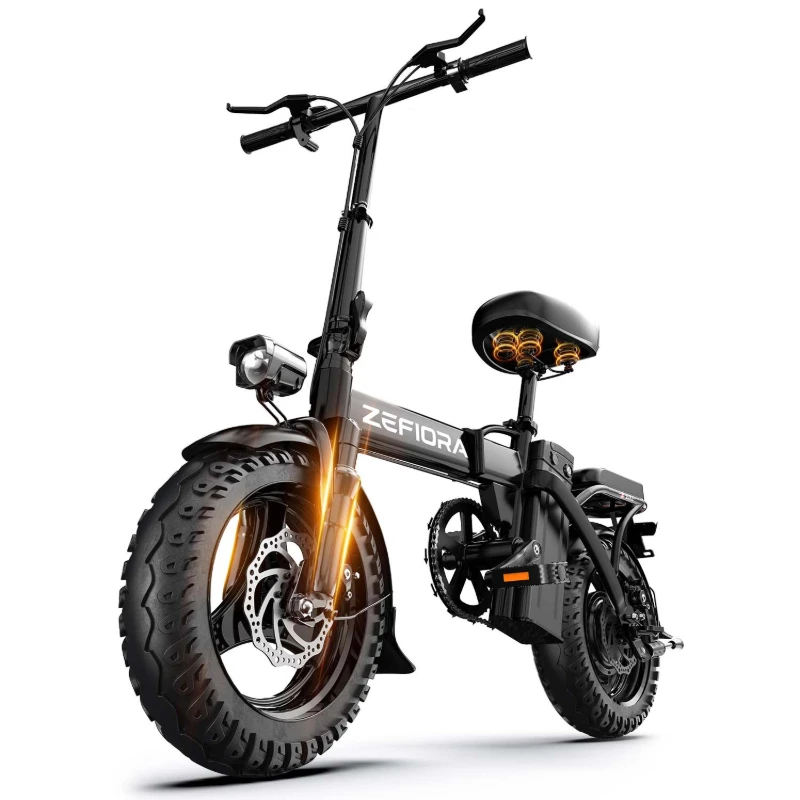 

Two Wheels Electric Super Bicycle 1000w 14 26 Inch 30-50mph 30-60miles 48v Aluminum Alloy,climbing 45° Slopes Electric Scooter