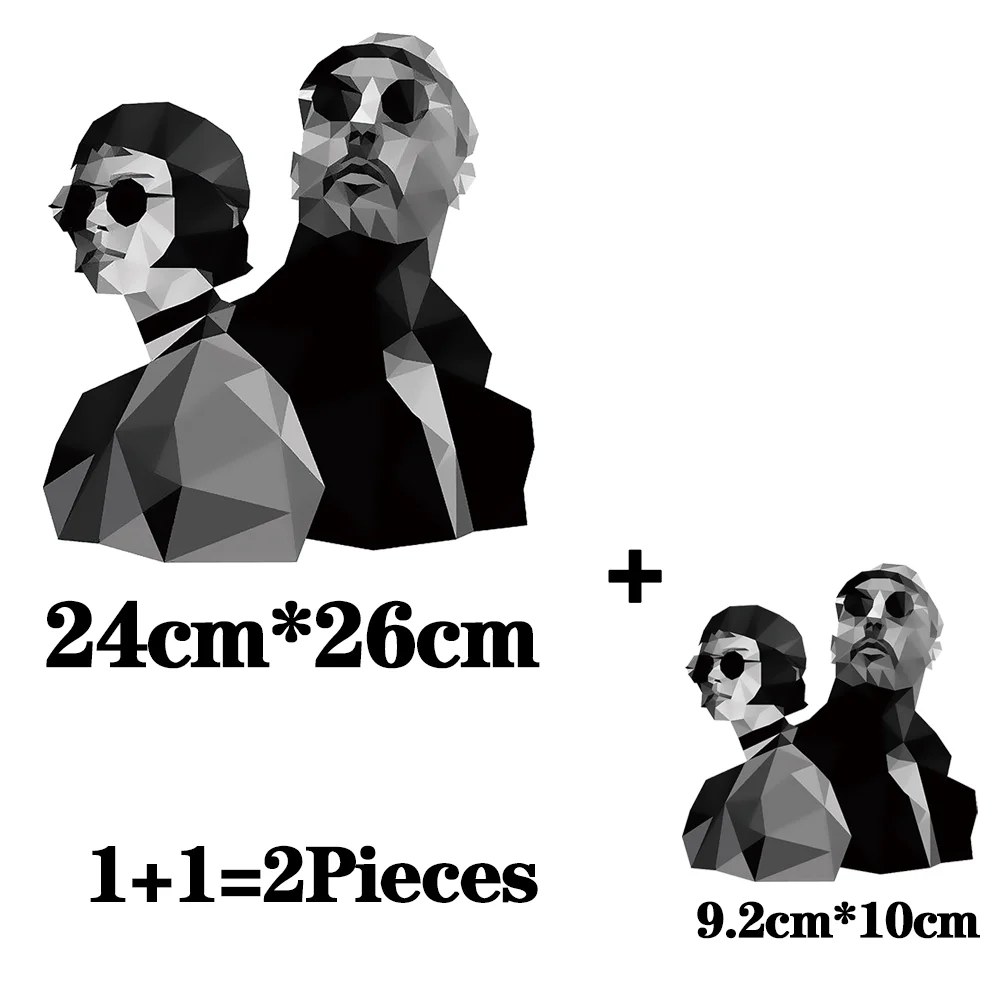 2Pcs/Lot Leon The Professional Heat Thermo Adhesive Thermal Transfer Fusible T Shirt Stickers Iron On Ironing Patch For Clothes