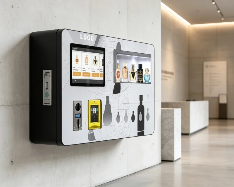 High Profit Custom Coin Operated Fragrance Dispenser 5 Nozzle Wall Mount Perfume Vending Machine Exclusive For Bar Nightclub