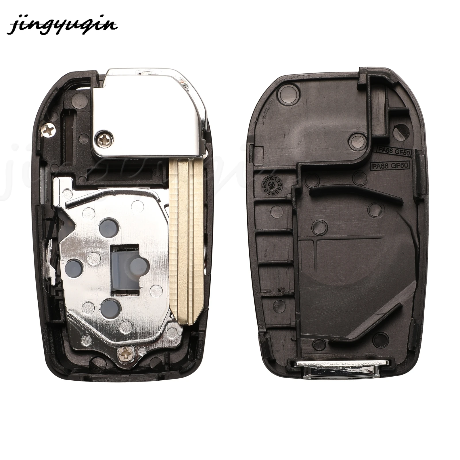 Jingyuqin Chiave A Distanza Borsette Caso Fob Per Toyota Corolla Yaris Prado Tarago Camry RAV4 REIZ Corona Avalon Venza Toy47/toy43 Lama
