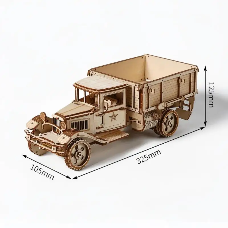 Kit de modèle 3D en bois, Puzzle, ingénierie, véhicule de Transport, assemblage, camion, voiture, modèle de camion automobile, jouets de bricolage, décoration, cadeau pour enfants