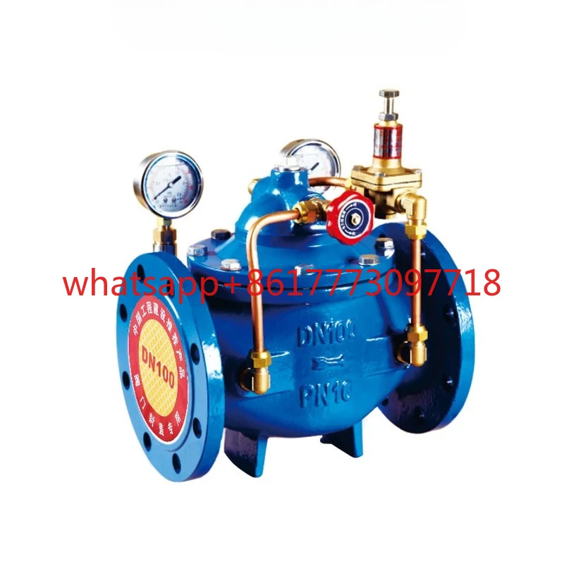 

200X pilot-operated pressure reducing , adjustable tap water fire hydraulic control valve pressure regulating valve DN100 150