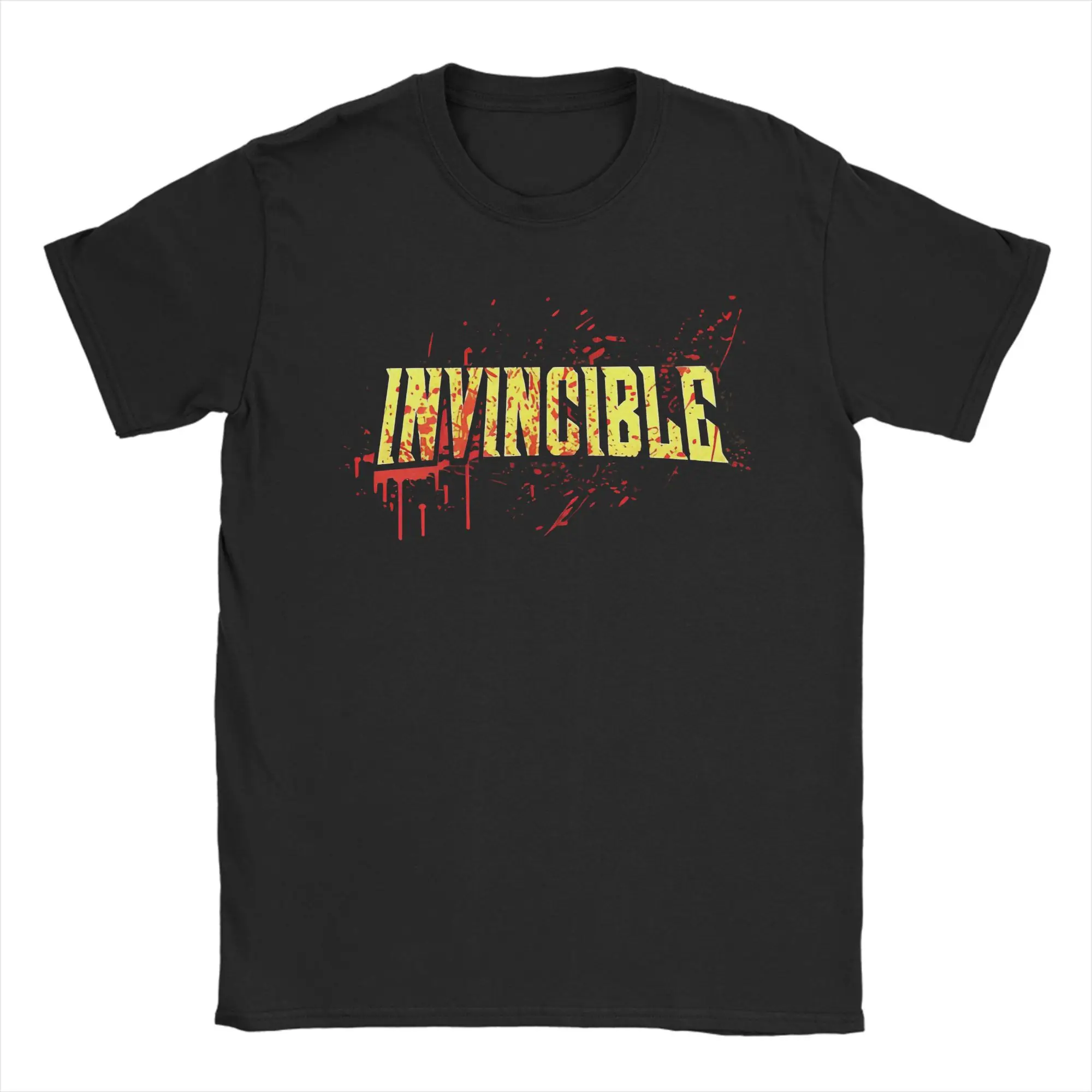 

Invincible Hero Men T Shirt Casual Tees Short Sleeve Crewneck T-Shirts Pure Cotton Gift Idea Clothing