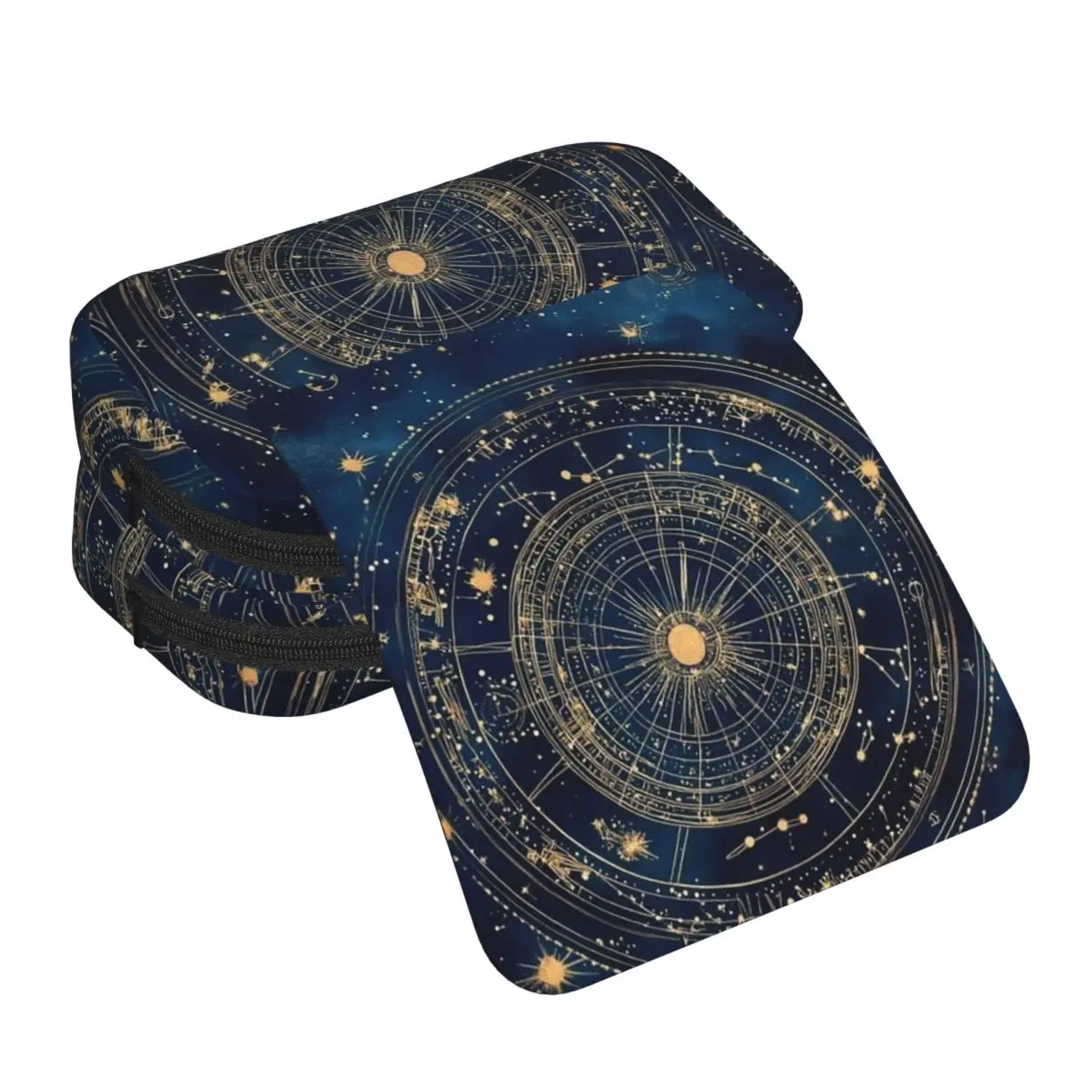 Starry Night Sky With Glowing Golden Star And Constellation Pencil Case for Studen Gifts Pen Box Pencil Bag Pen Holder Bag