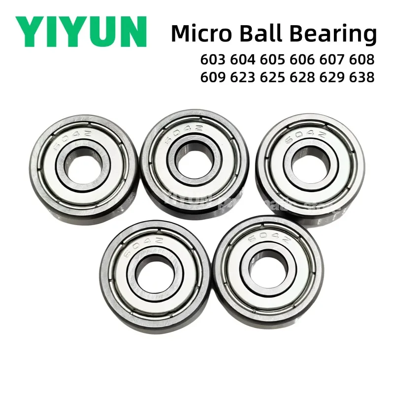 10pcs 603 604 605 606 607 608 609 623 624 625 626 627 628 629 635 636 638 686 688 689 Miniature Bearing Micro-miniature Bearings
