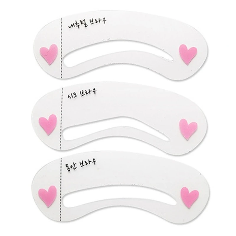 2023New Reusable Eyebrow Stencil Set Grooming Shaping Balanced Template Eyebrow Drawing Card for Women MakeUp Beauty Accessories