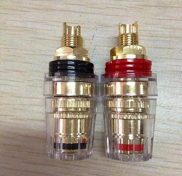 

1 pair Gold Plated 4MM Banana Plug Terminal Binding Post for Speaker Amplifier