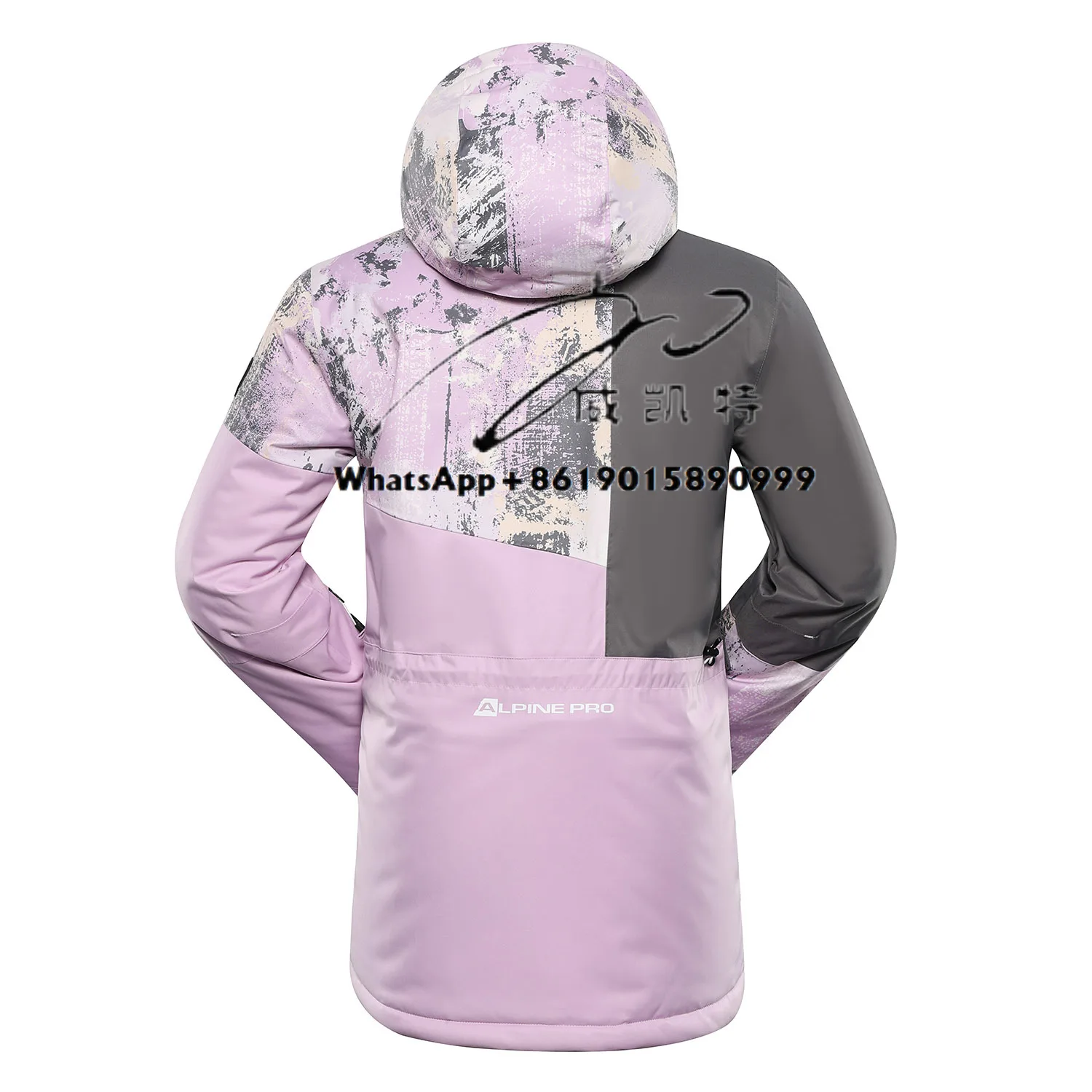 Jaket Musim Dingin Snowboard Wanita Alpine PRO Cetak Setelan Ski Tahan Air Pakaian Salju