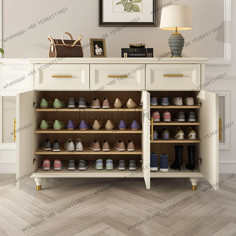 LD  Storage Organizer Shoe Shelf Modern Vertical Slippers Luxury Designer Living Room Shoe Cabinet Display Zapatero